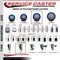 Service Caster 4'' Blue Poly Wheel Swivel 1-1/8'' Expanding Stem Caster Set 2 Brakes, 4PK SCC-EX20S414-PPUB-BLUE-2-TLB-2-118 - alternate 2